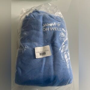 Corey La Barrie: Official “what if oh well” Blue hoodie sweatshirt